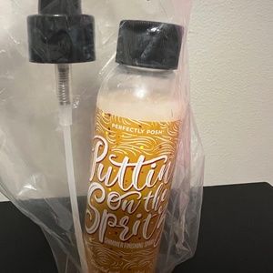 Putting on the spritz shimmering finish spray